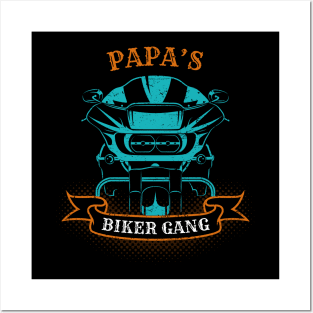 Papa's Biker Gang Father's Day Posters and Art
